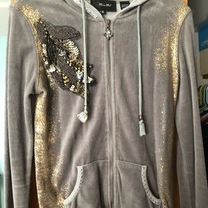 Miss Me Brand Gray Zip Up